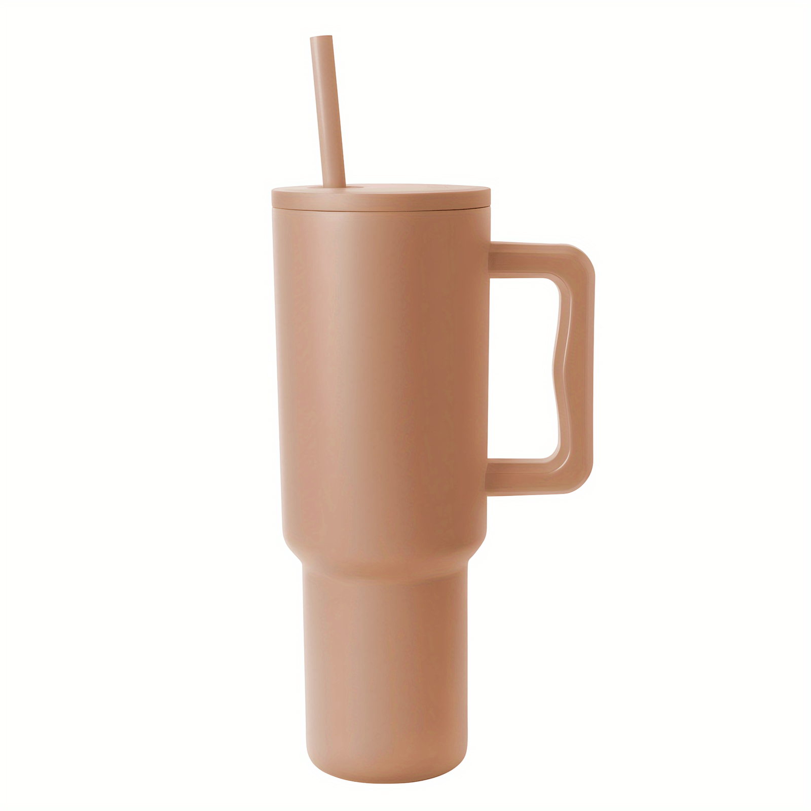 Tumbler With Handle And Straw Lid, Reusable Stainless Steel Insulated  Travel Mug Leakproof Iced Coffee Cup For Outdoor Sports Running Swimming  Hiking - Temu