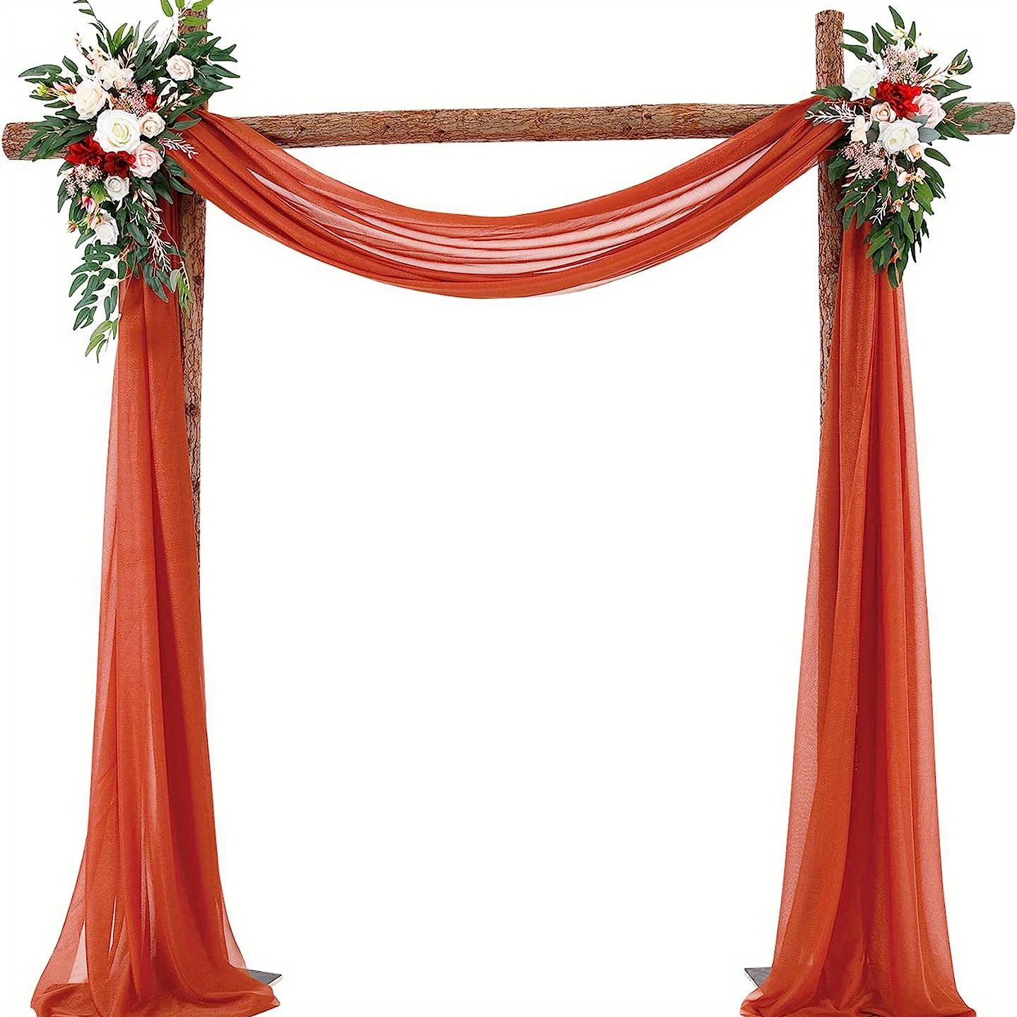 1 Pannello Arco Matrimonio Finestra Tenda Tenda In Chiffon - Temu Italy