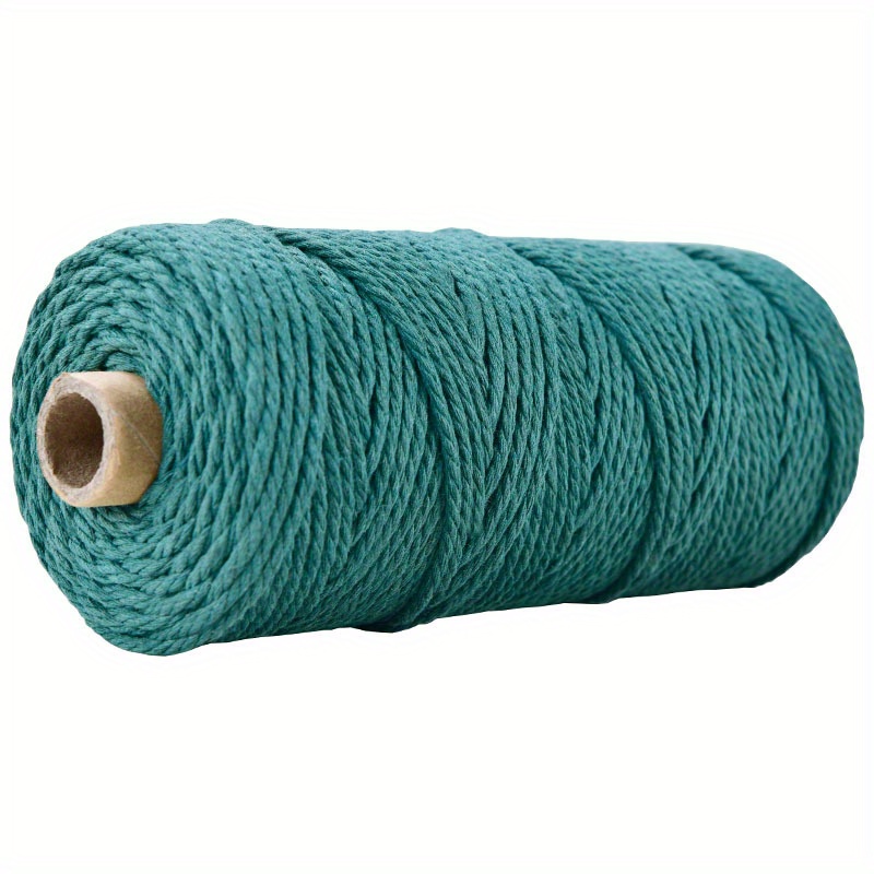3mm 3ply Macrame Cotton Cord - Emerald – Luna Crafts Online