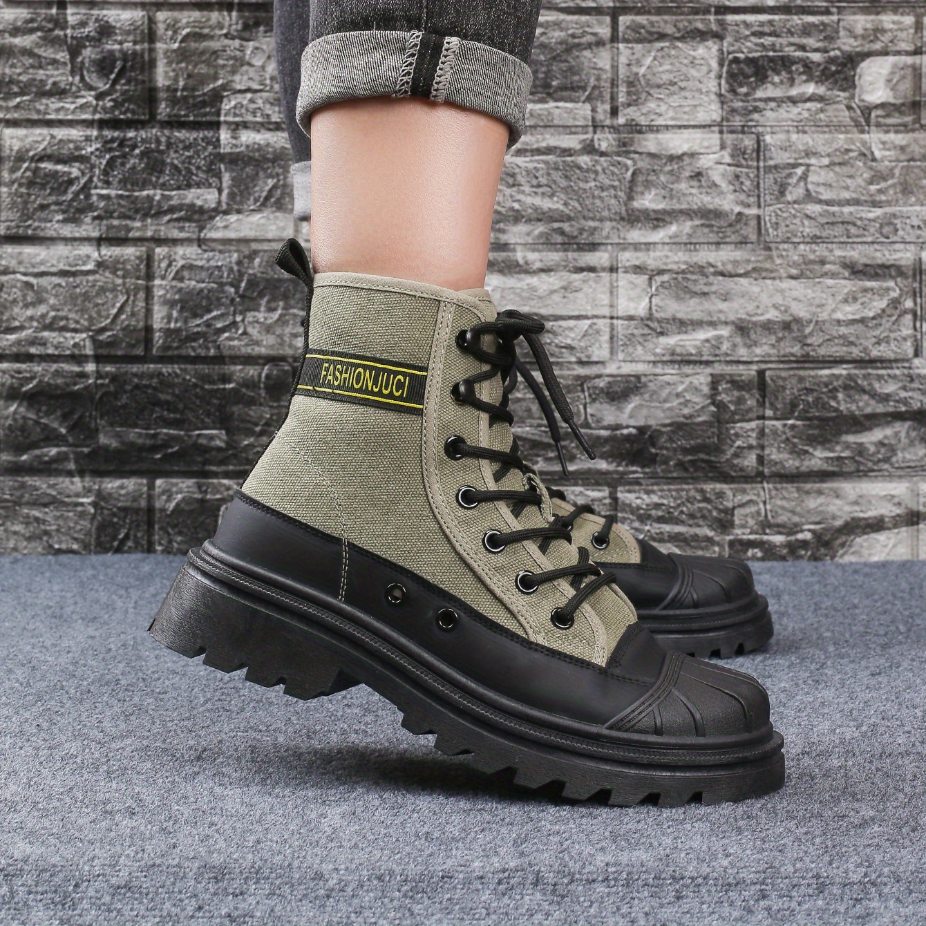 Women's Lace Up Chunky Heel Outdoor Boots