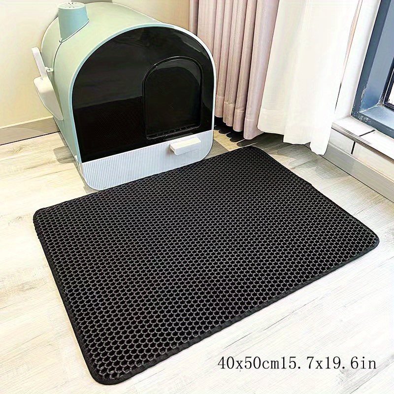 Quality Gray Cat Litter Trap Mat, Non-Slip Backing, Dirt Catcher, Soft on  Paws, Easy to Clean