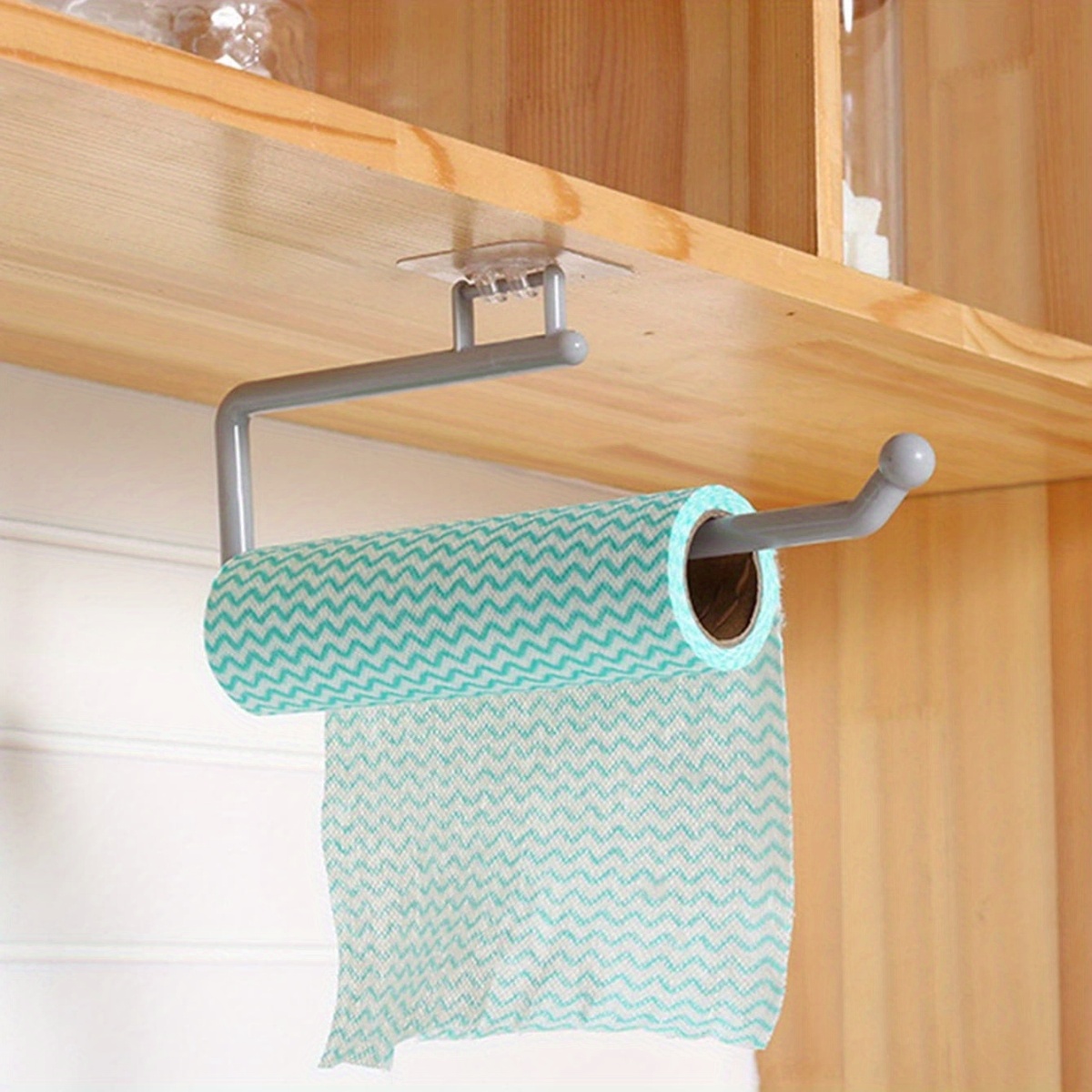 Paper Towel Rack Kitchen Paper Holder Wall Hanging Punch - Temu