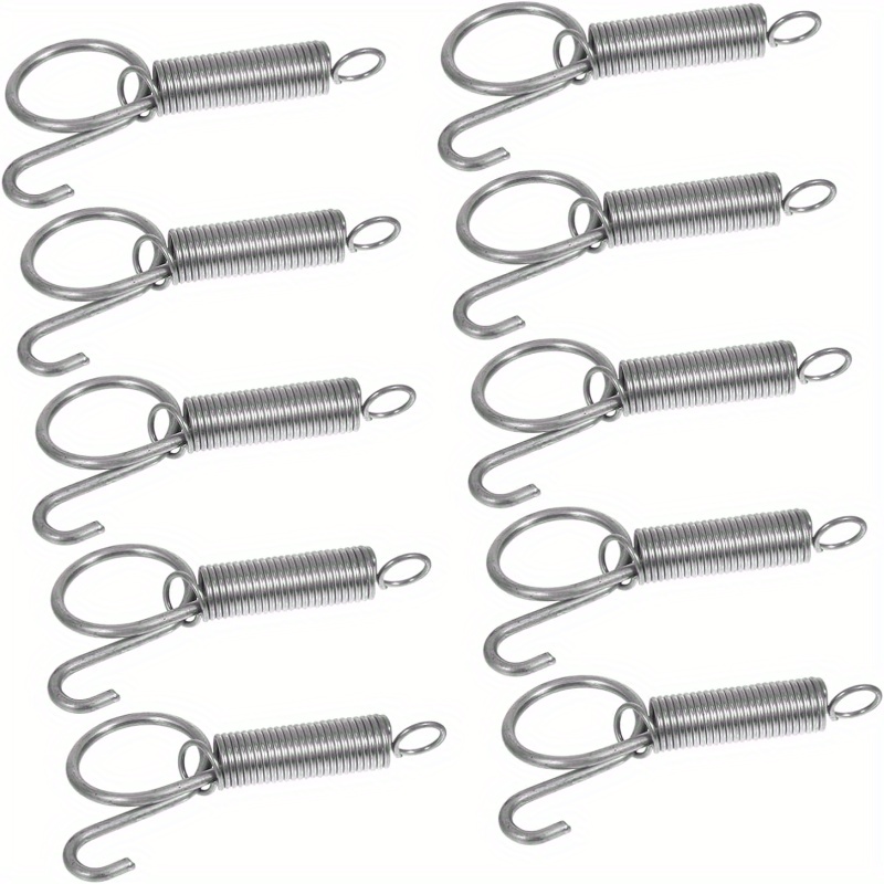 10pcs Rabbit Cage Door Metal Finger Spring Hooks Hamster Cage Accessories