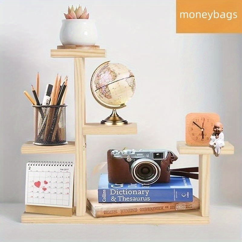 Desktop Shelf Wooden Shelf Small Flower Shelf Suitable Temu