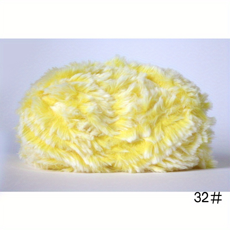 3rolls Total 150g Imitation Mink Feather Yarn Knitted And