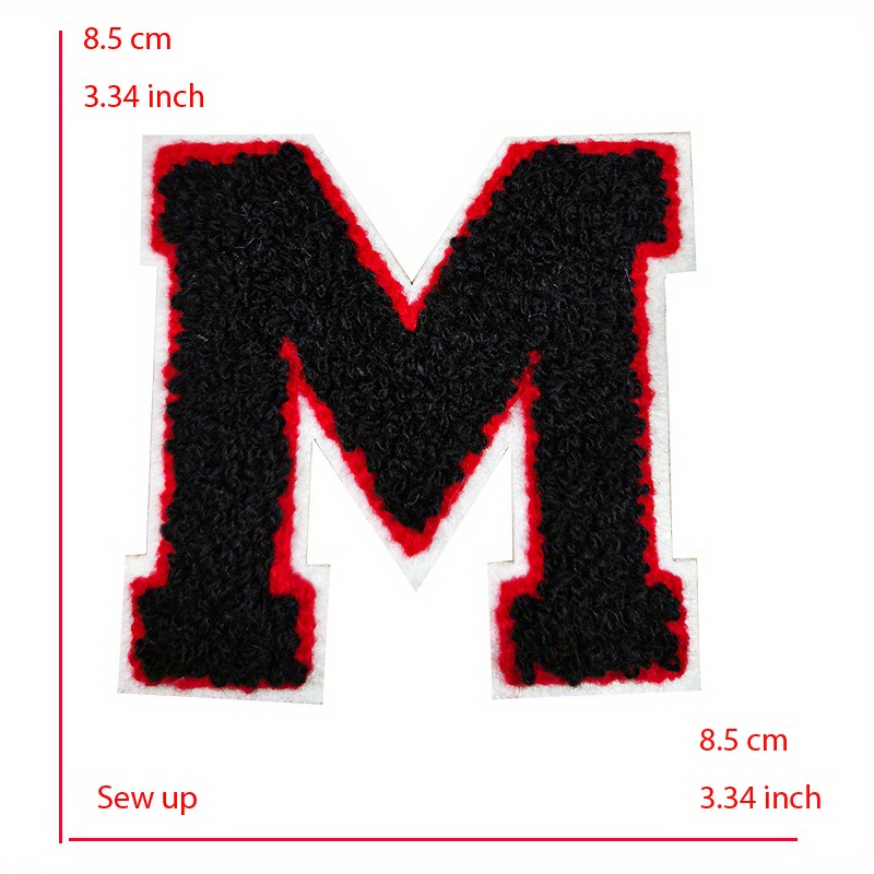 Colored Chenille Letter T O I H P 8 V R Iron Patch Letter - Temu