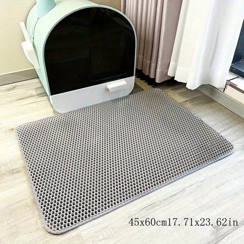 Cat Litter Tray Mat Waterproof EVA Double Layer Cat Self Cleaning Sandbox  Pad Non Slip Pet