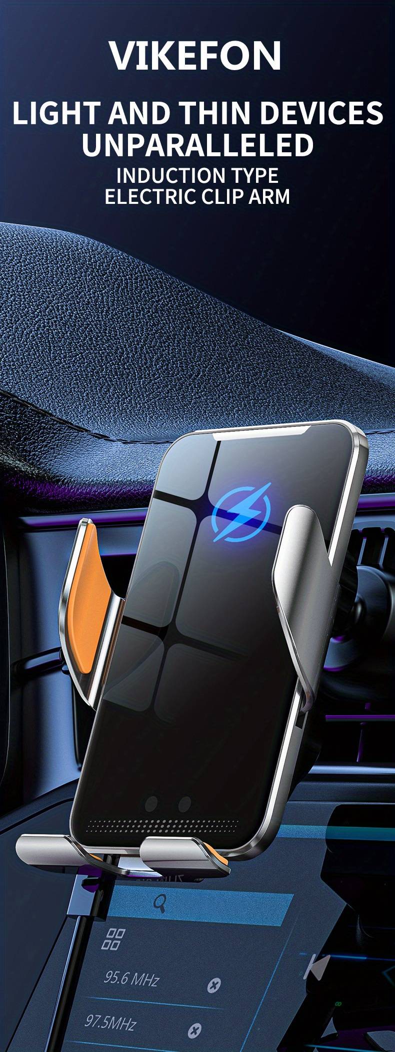 1pc 15w car wireless charger auto car mount phone holder stand for iphone 14 13 12 x samsung xiaomi infrared induction 15w fast charging details 0