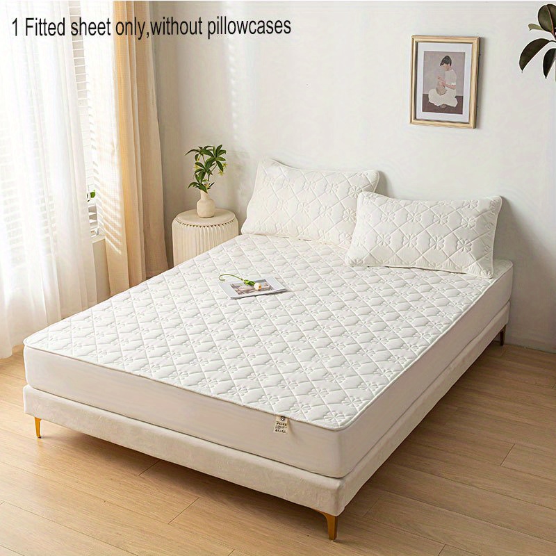 Quilted Waterproof Bed Sheet Urine-proof Dust-proof Mattress Cover  Skin-friendly Breathable Non-slip Mattress Protective Cover - AliExpress