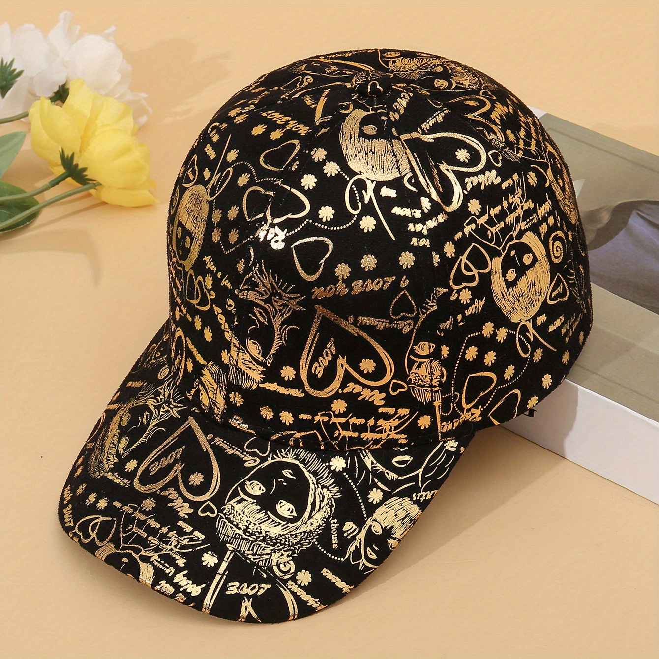 Fashion Women Men Sport Flowers Print Breathable Beach Baseball Cap Hip Hop  Hat Sun Hat Cool Hats for Boys