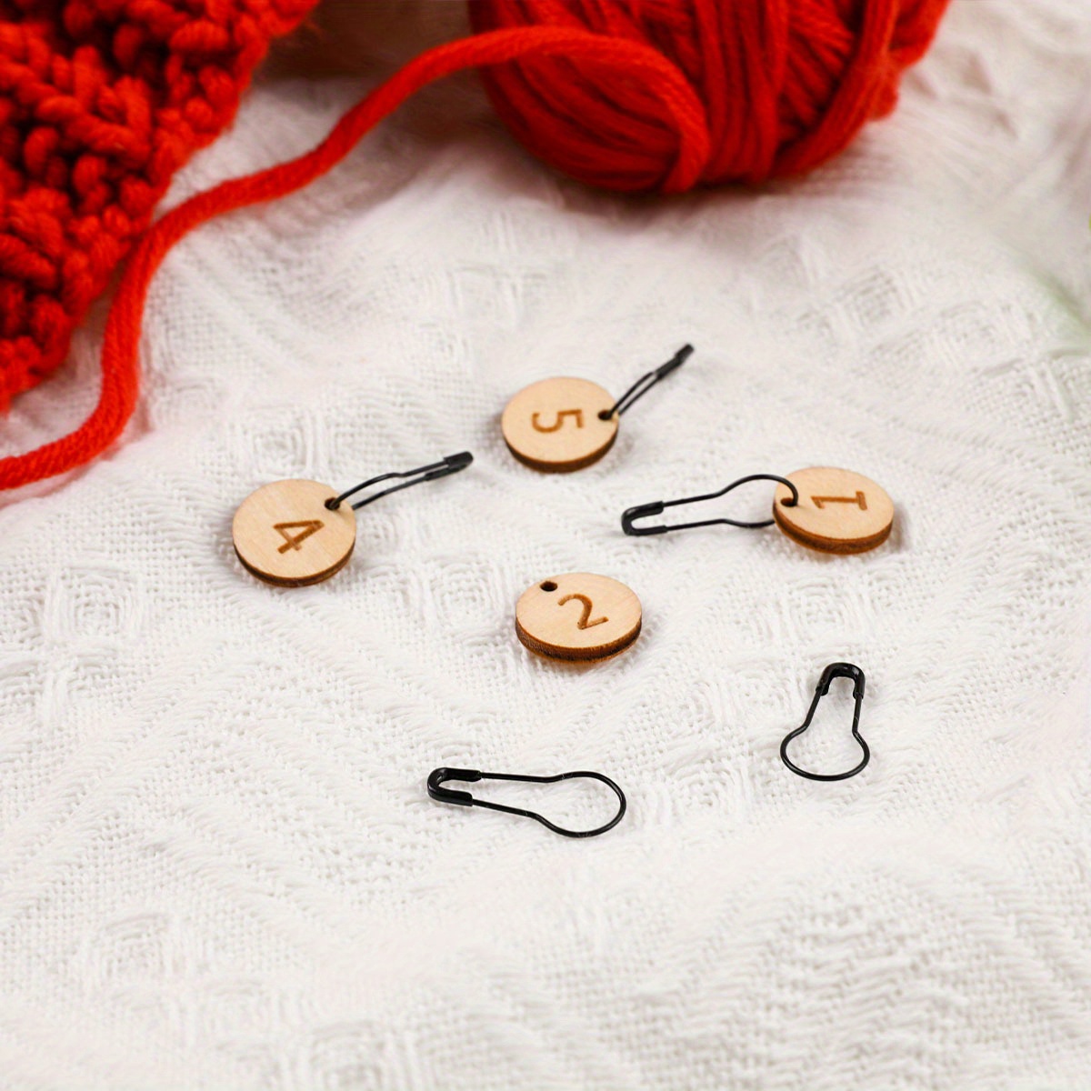 Wooden Stitch Markers Number 110 Crochet Stitch Marker Temu