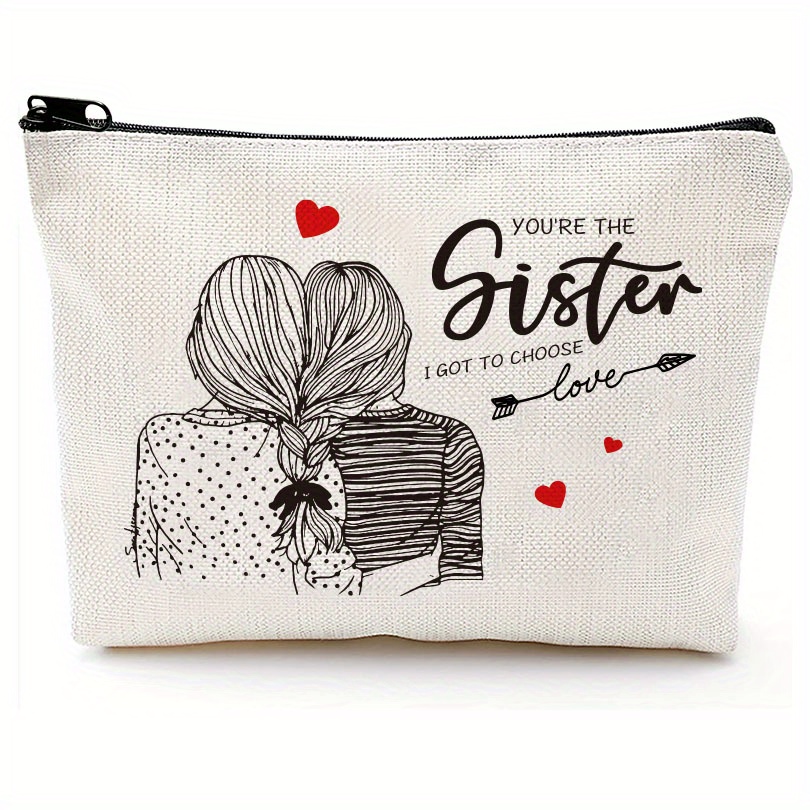 Funny Sister Gifts Best Sister Ever Sister Makeup Bag Gifts - Temu