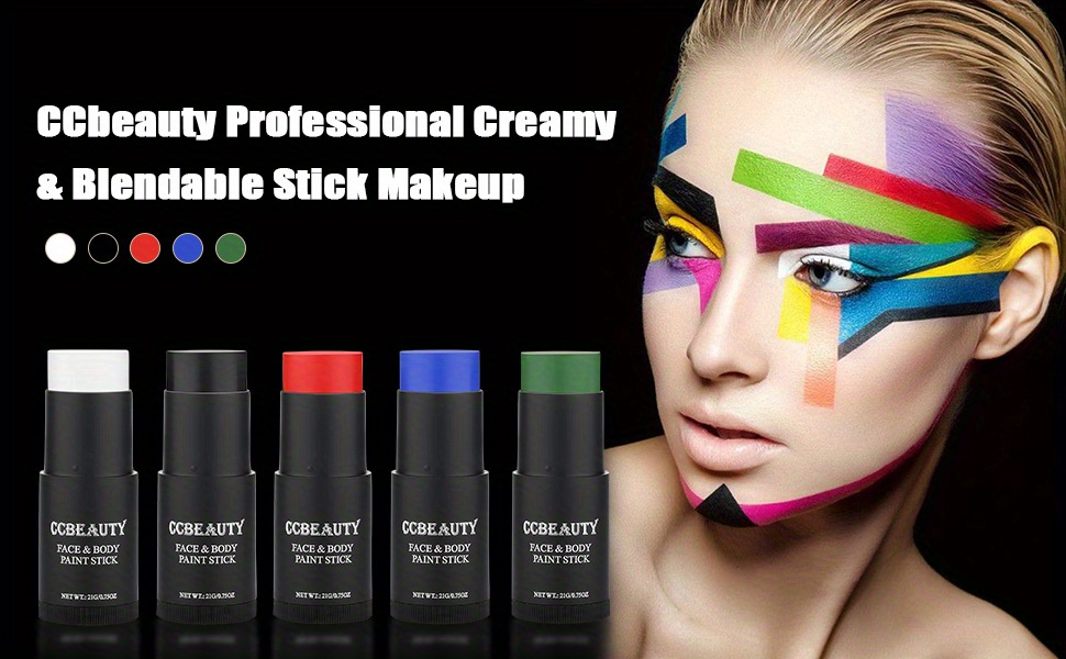 Face Body Paint Eye Black Stick Cream Blendable Face Paint - Temu