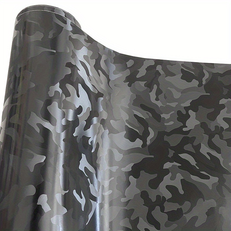  Digital Black Gray Camouflage Premium Vinyl Car Wrap