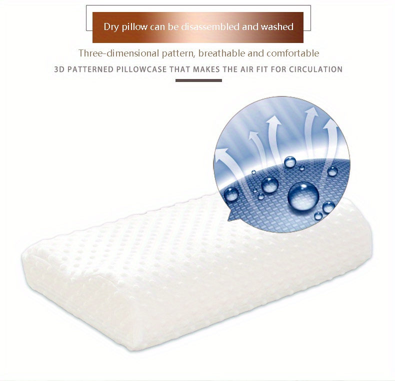   and   with this 1pc cervical memory foam   for dorms students and   sleepers details 3