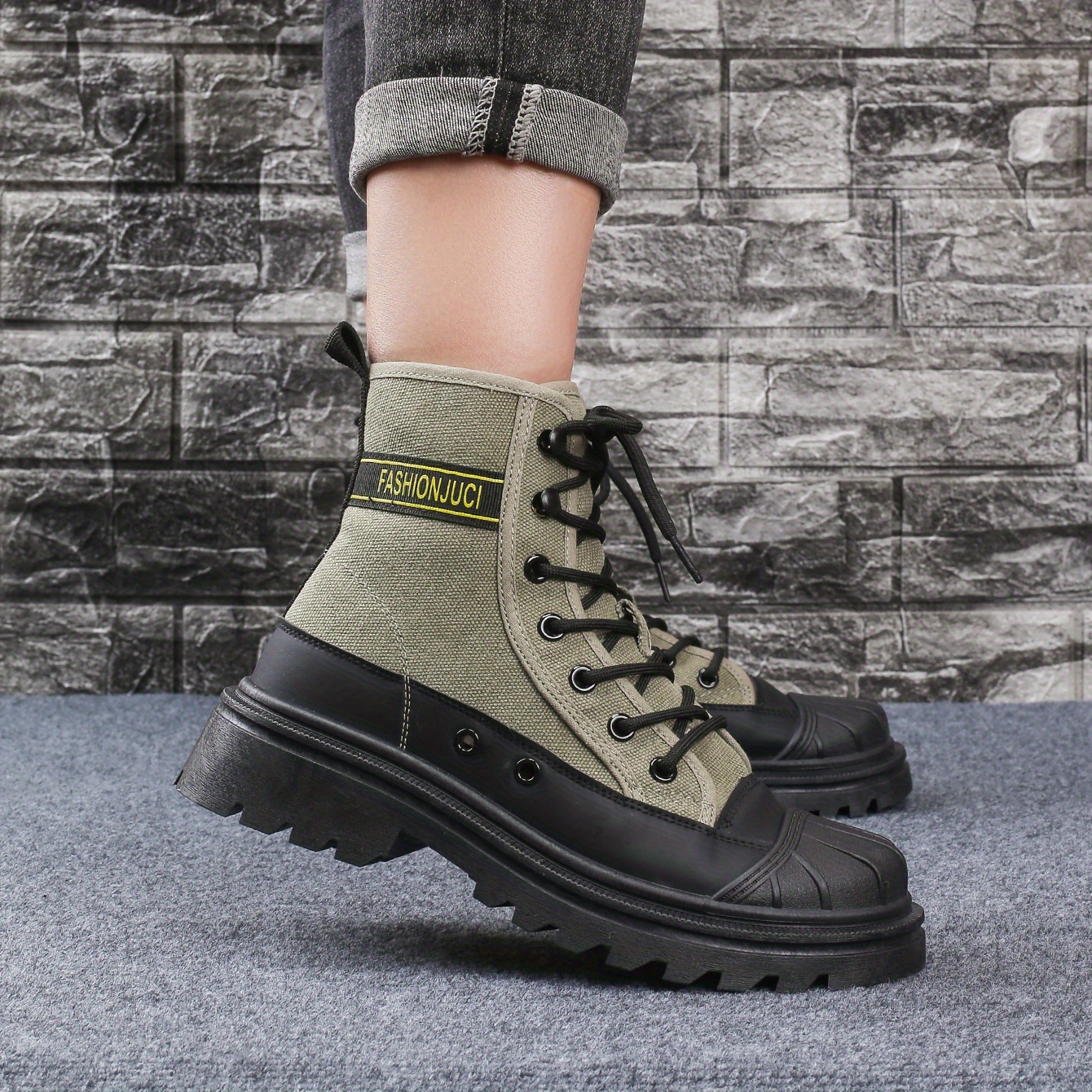 Women's Lace Up Chunky Heel Outdoor Boots