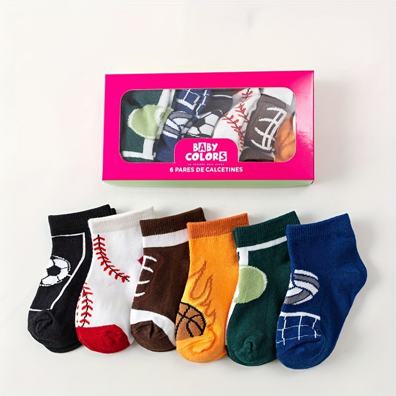 Fly love - 6 pares de tenis de algodón para bebé recién nacido, calcetines  de tobillo para niños pequeños, Estilo b, 0-6 Meses : : Ropa,  Zapatos y Accesorios