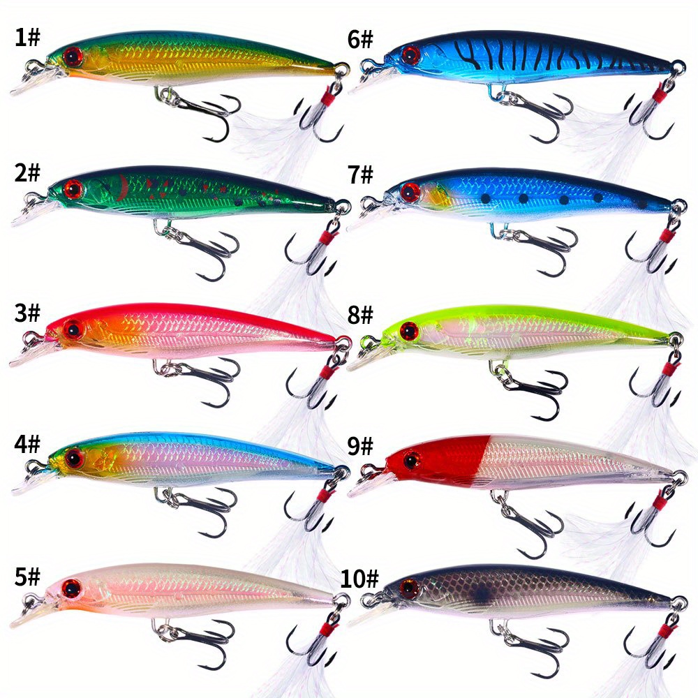 Artificial Bionic Feather Fishing Lure Floating Bionic - Temu