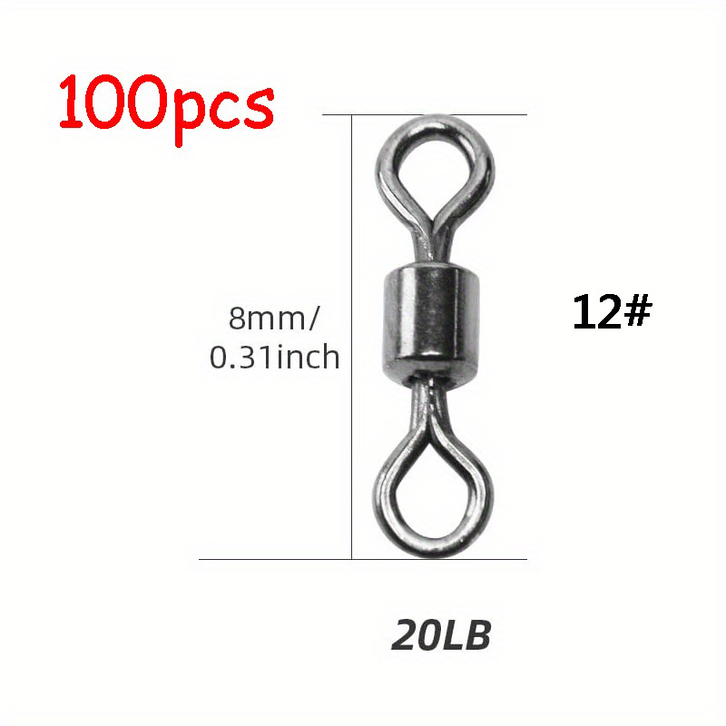 Copper Fishing Swivels Ring Fishing Tackle Hook Line - Temu United Kingdom