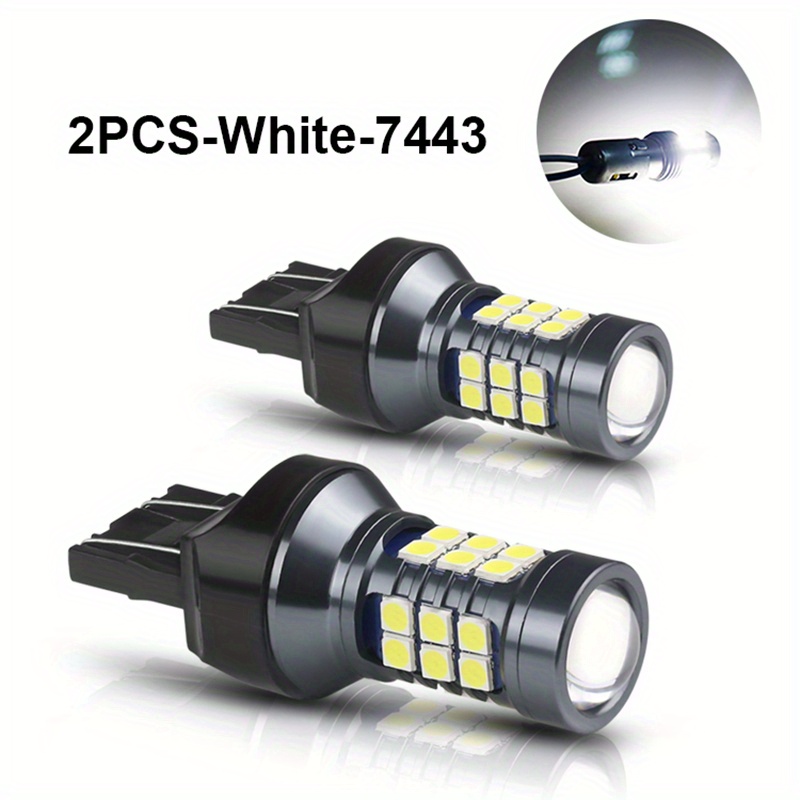 2pcs 1200Lm T20 W21W LED W21/5W LED WY21W 7440 7443 LED Bulb T25