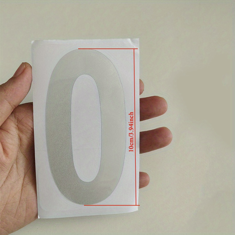 10-pack Reflective Address Numbers 0-9 - Waterproof & Fade-resistant Stickers For Mailboxes, Windows, Signs, Doors & Cars