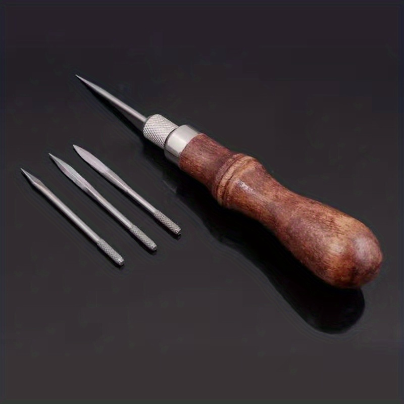 4 in 1 leathercraft Sewing Awl Leather Stitching Awl for Leather Sewing  Hand Stitching (4 in 1, Awl)