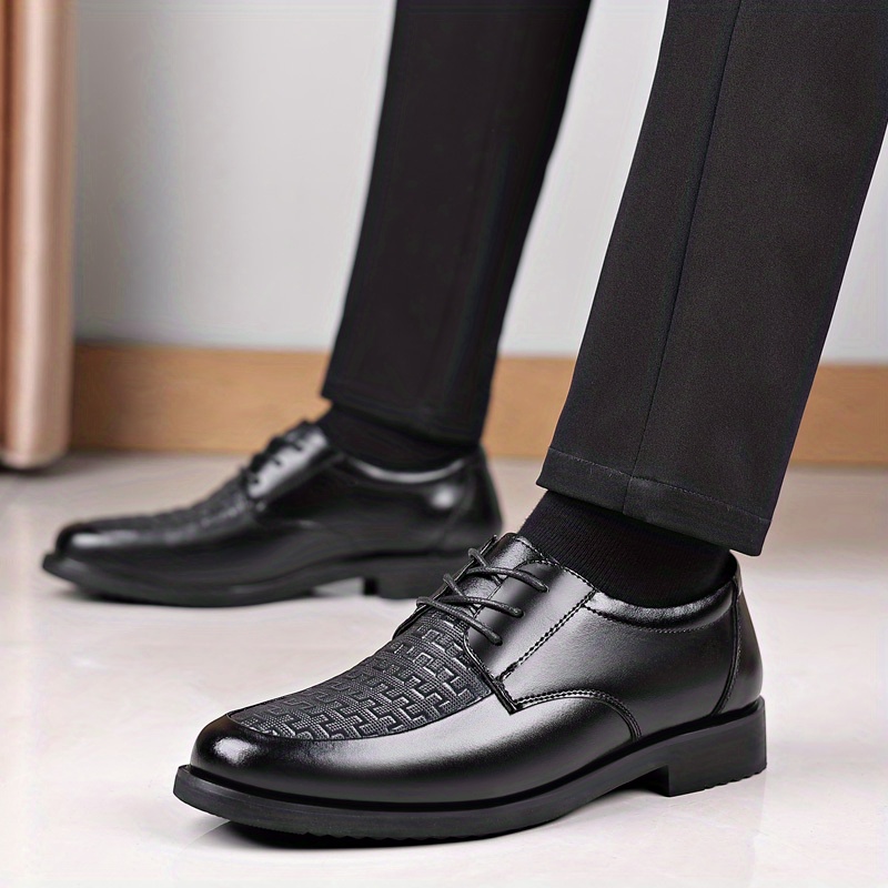 Mens Derby Shoes Lace Up Front Dress Shoes For Men Business Formal