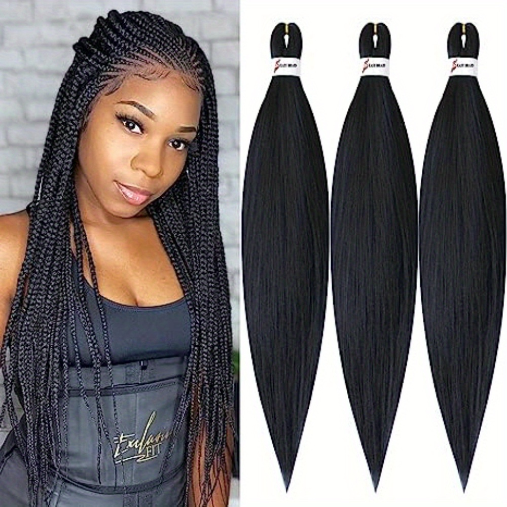 Pre-stretched Braiding Hair Professional Easy Crochet Braid Hair