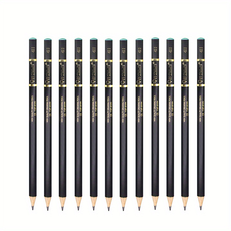 12pcs Sketch Pencil Set 2h-8b 4h-12b Art Sketch Graphite Pencil 4h