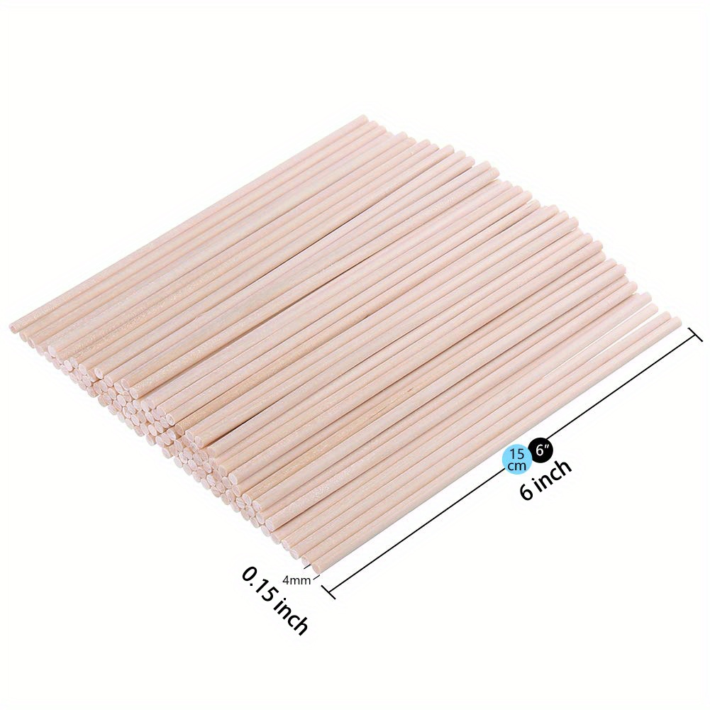 10mm Round Wooden Sticks ,wood Dowel Sticks Unfinished Natural Wood -   Ireland