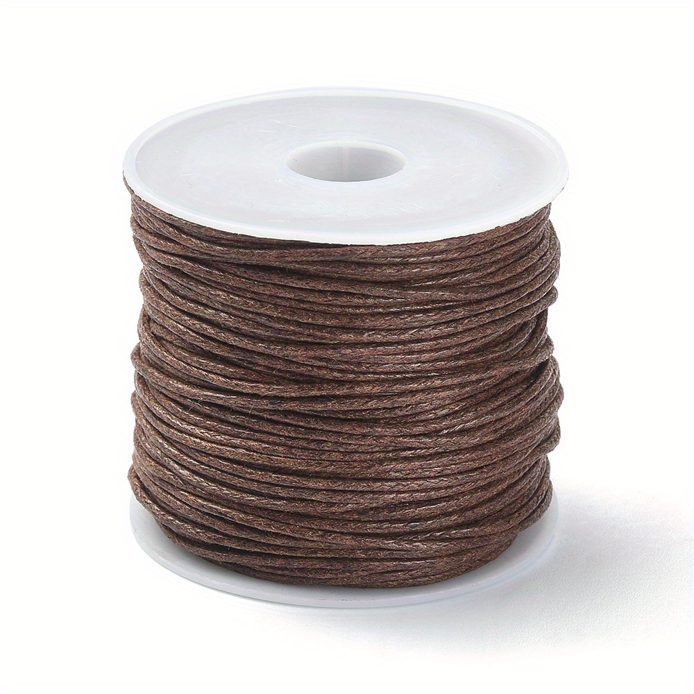 Necklace- Waxed Cotton Cord - Brown