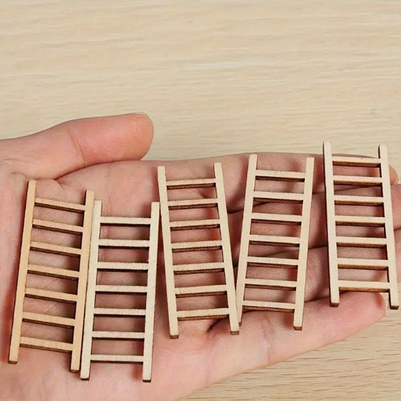 6 Mini Escaleras madera