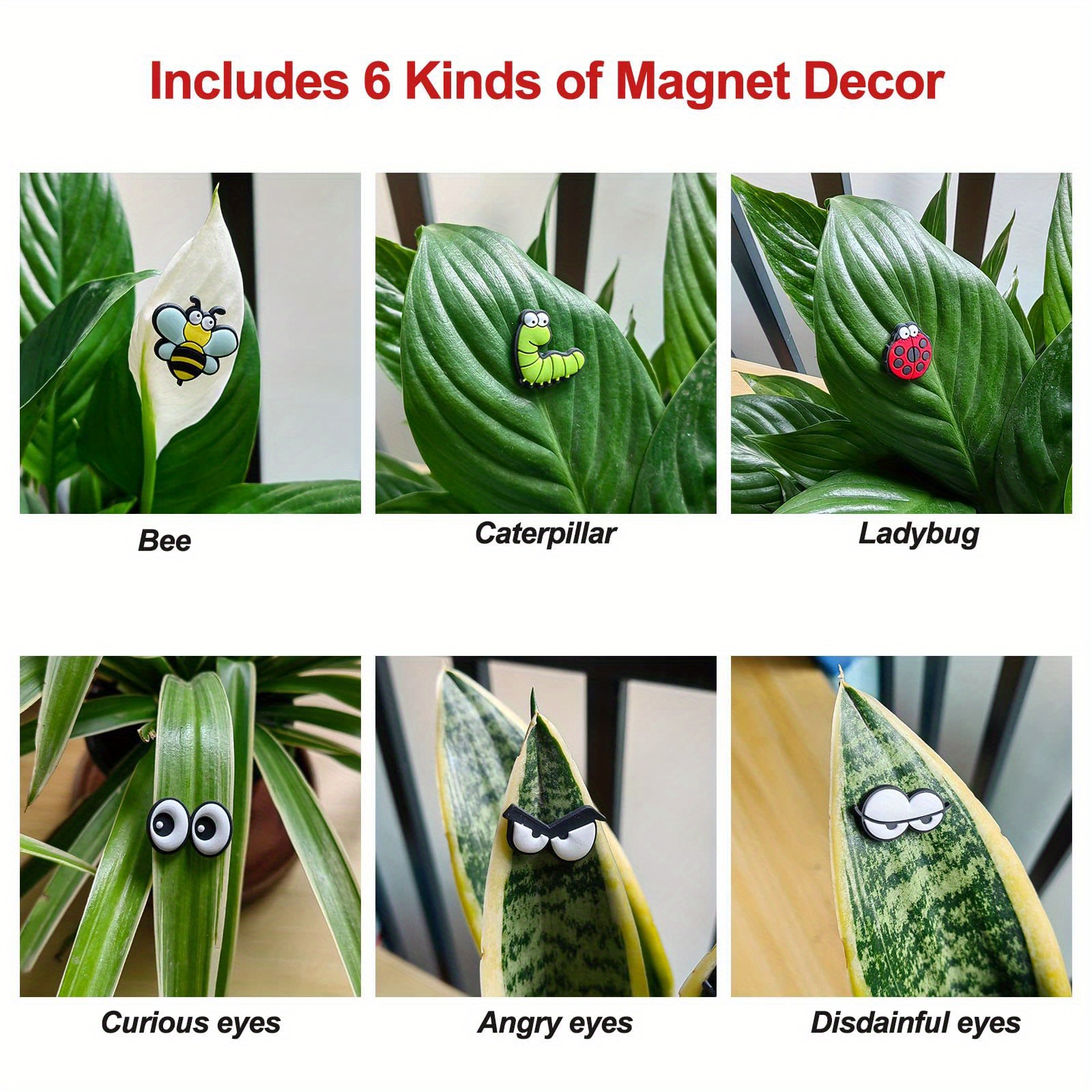 HOMDSG Monster Plant Magnets Eyes for Potted Plants, Funny Plant Safe  Magnet Pins Charms, House Plant Accessories, for Plant Lovers : Buy Online  at Best Price in KSA - Souq is now : Patio, Lawn & Garden