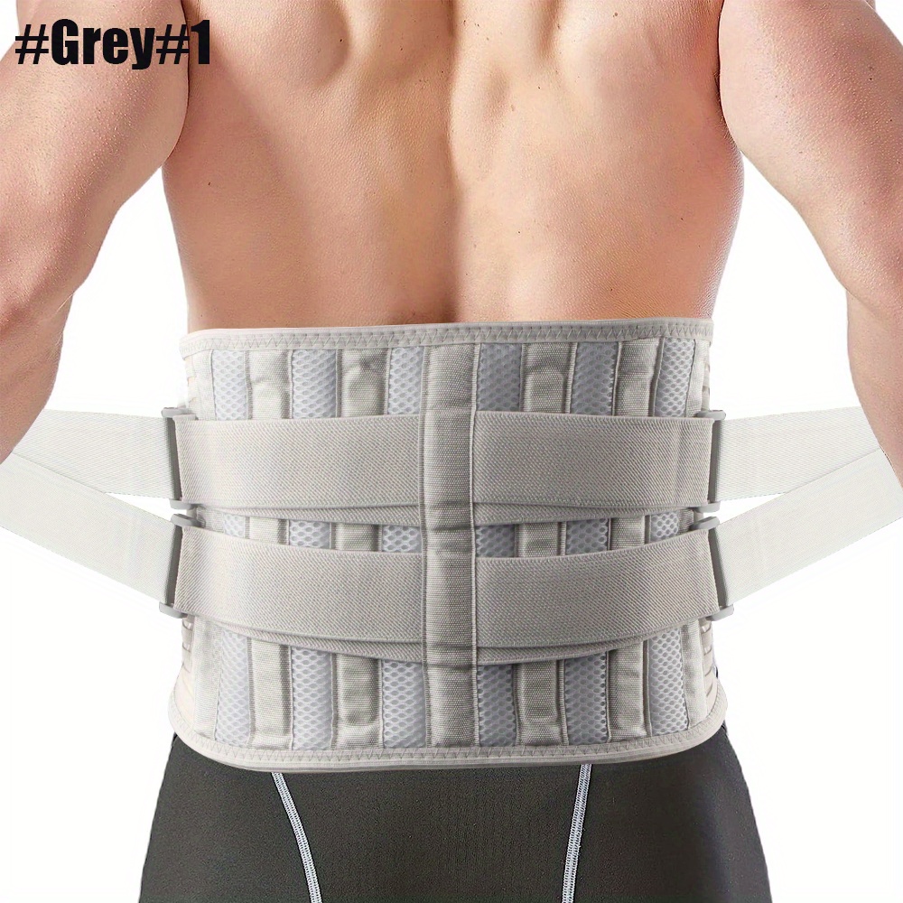 Breathable Waist Support Back Support Belt Adjustable Lumbar Girdle Brace  Strap for Men Women Lower Back Pain Relief Workout Gym