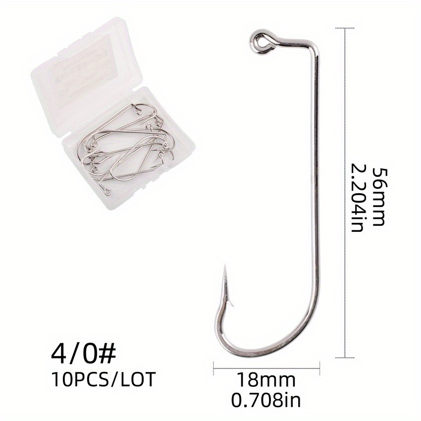 Carbon Steel Hook 60 Degrees, Carbon Steel Worm Hooks