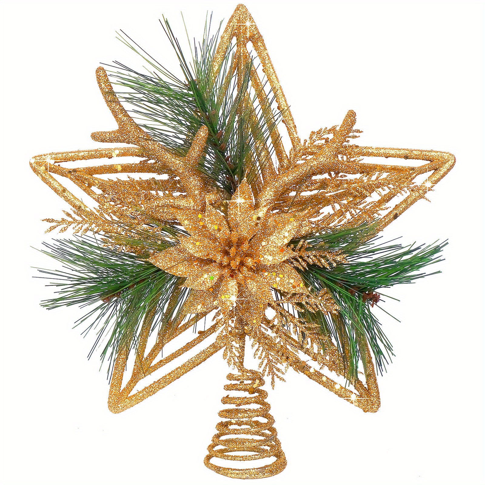 Christmas Tree Topper Star, Christmas Tree Topper Made Of Straw, Natural  Christmas Tree Topper, Handmade Christmas Tree Decoration, Fits All Sizes  Of Christmas Tree - Temu