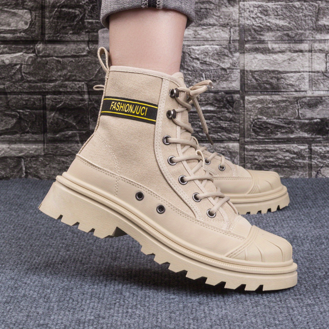 Women's Lace Up Chunky Heel Outdoor Boots