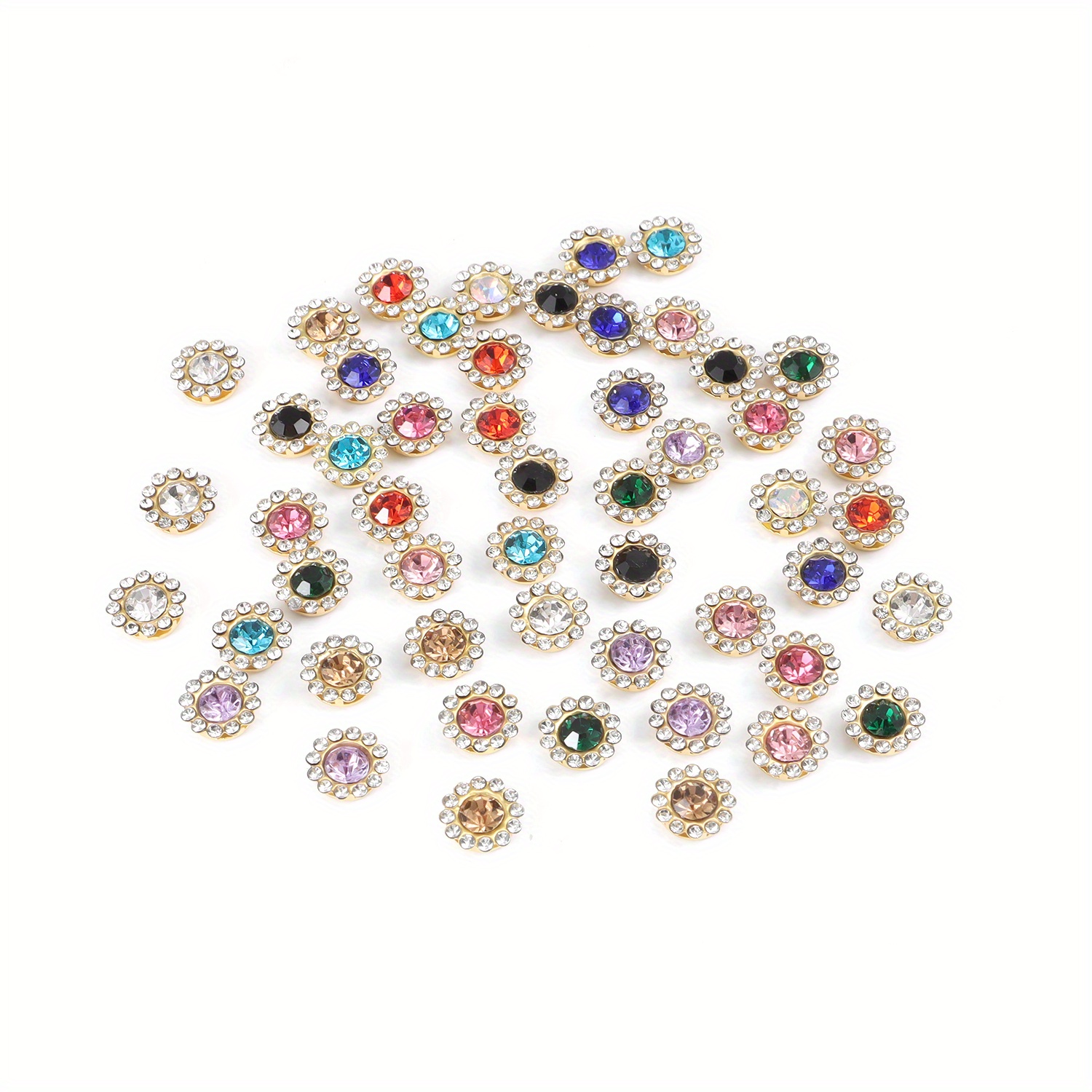 Rhinestones Button  Rhinestones Strass - 50pcs Pearl Rhinestones 9mm  Strass Sewing - Aliexpress