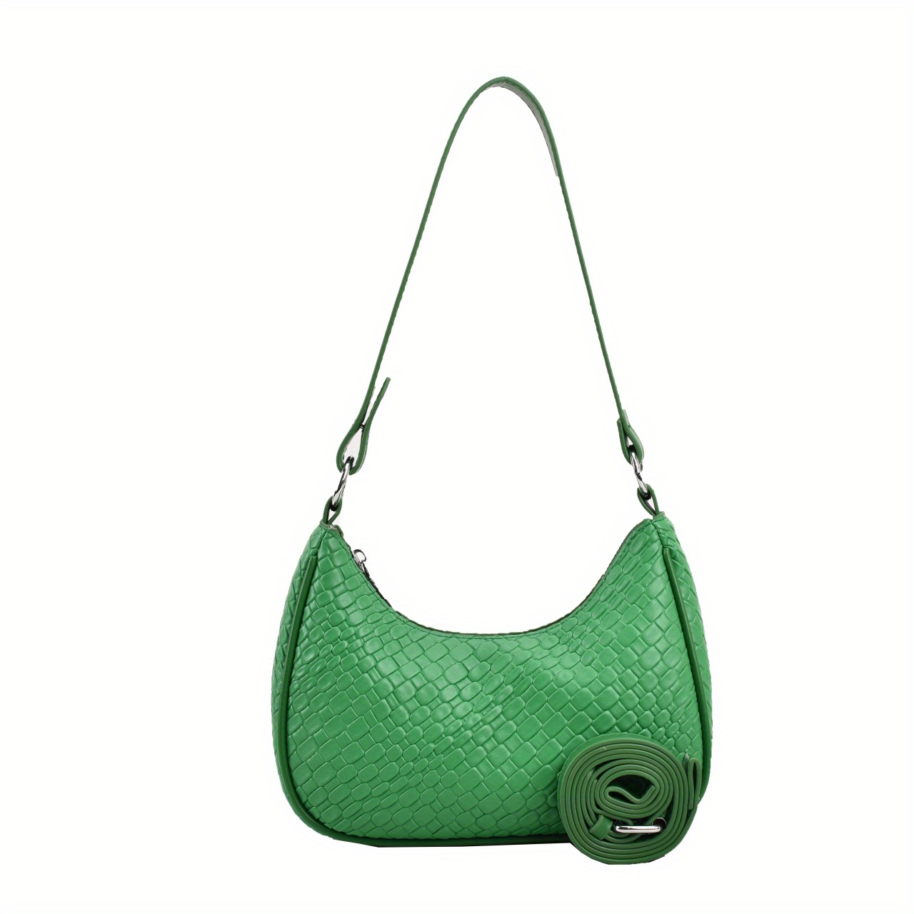 Leather Woven Crossbody Hobo, Handbags