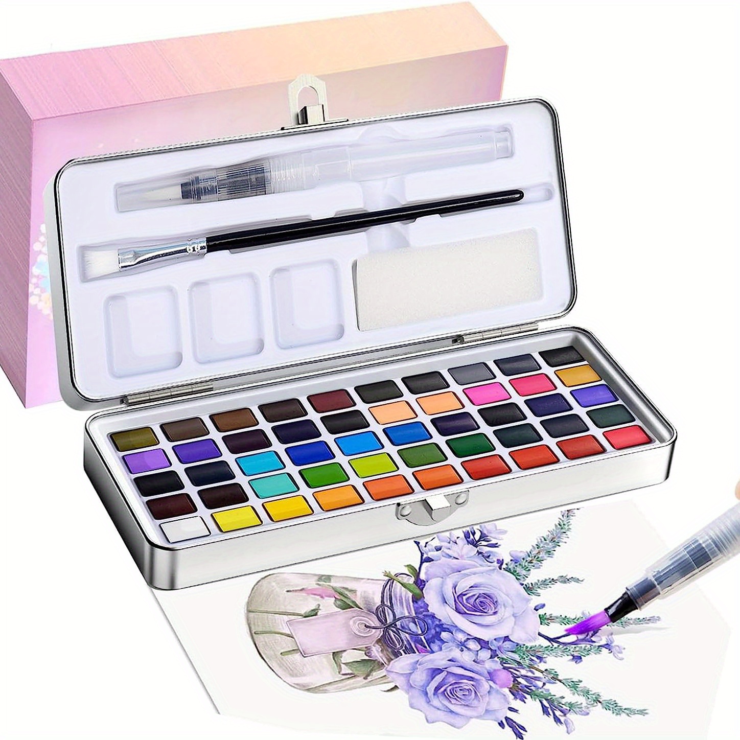  Lápices de colores profesionales de 120 colores, juego de  lápices de acuarela, lápices de colores de agua vibrantes, solubles en  agua, 120 colores para artistas para dibujar : Arte y Manualidades
