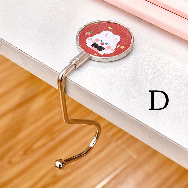 Desktop Bag Hook Cartoon Edge Table Backpack Hook Portable - Temu