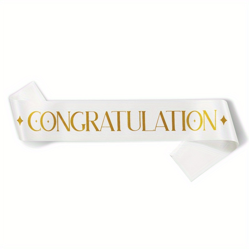 Congratulations Sash Graduation Party Decoration Party - Temu