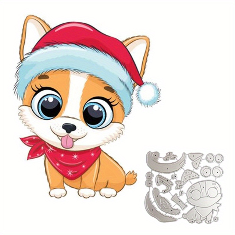 KY-Bored Stanzschablone „niedlicher Hund“ Aus Stahl – Für Karten, Scrapbooking & Bastelprojekte