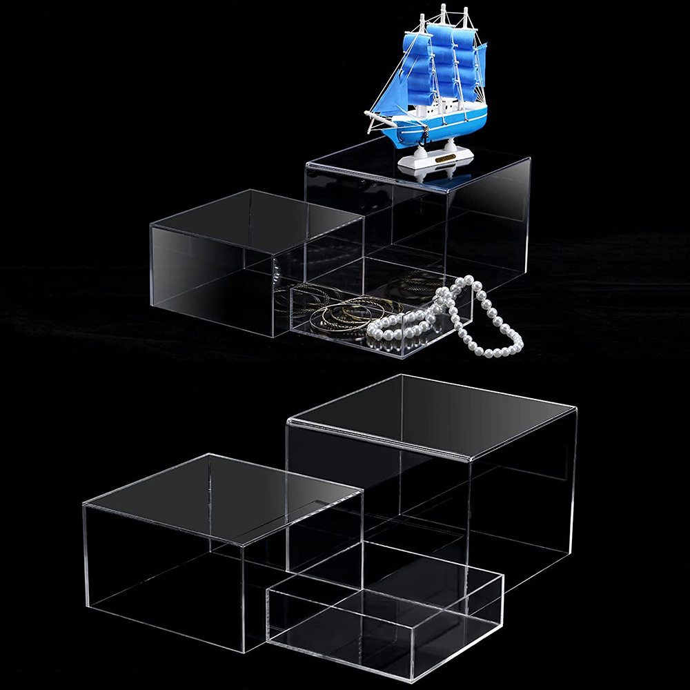 Acrylic Display Risers Acrylic Boxes Acrylic Display Nesting - Temu