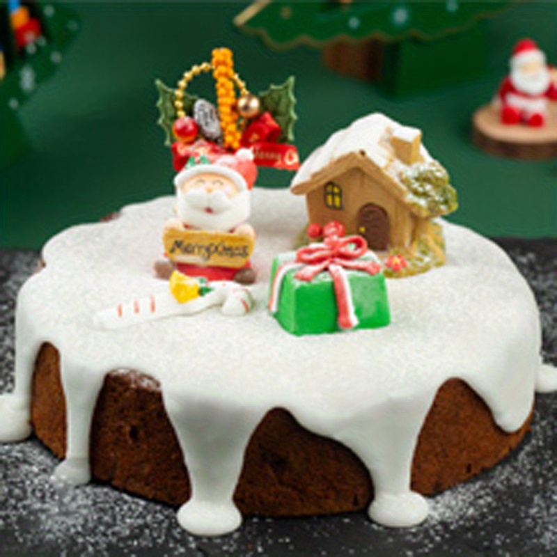 Christmas Cake Silicone Mold Diy 6 Cavity Santa Claus - Temu