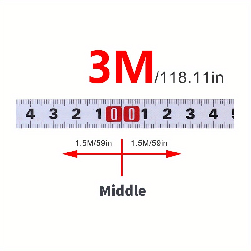 Miter Track Tape Measure With Adhesive Backing Metric Inch - Temu