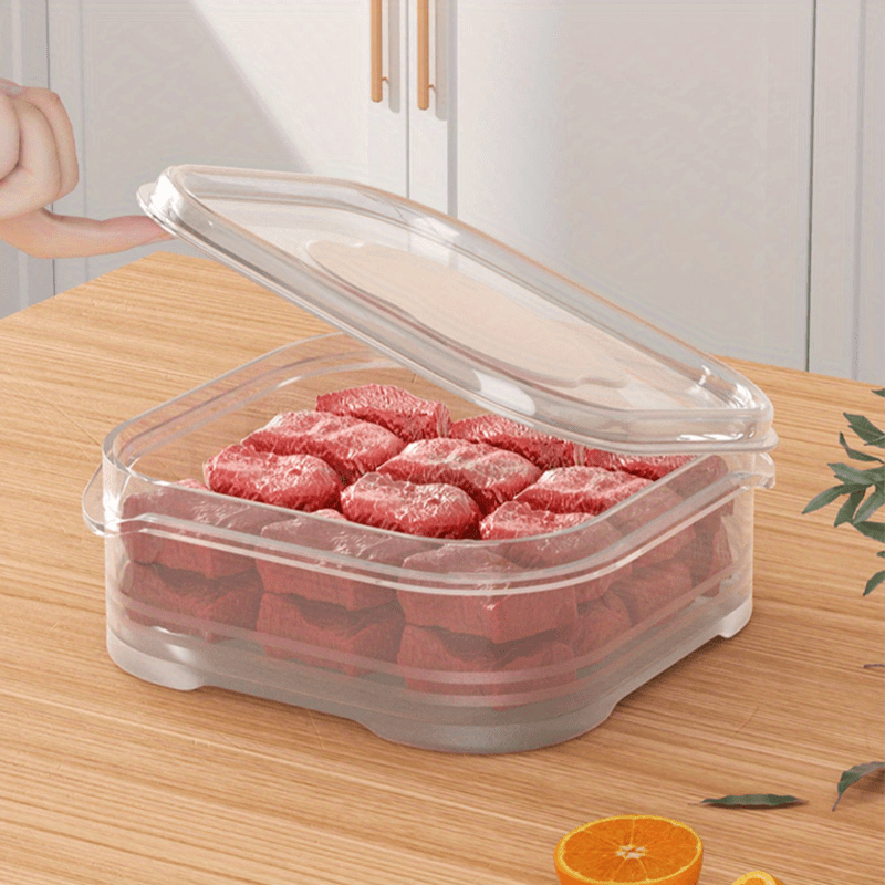 1 Pieza Caja De Almacenamiento De Refrigerador, Contenedor Para Mantener  Frescas Verduras, Frutas, Huevos, Sellado Y Congelado Para Almacenamiento  En El Hogar, Moda de Mujer