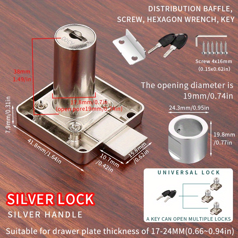 Desk Drawer Lock Wardrobe Locks Cabinet Locks Furniture Cam Locks