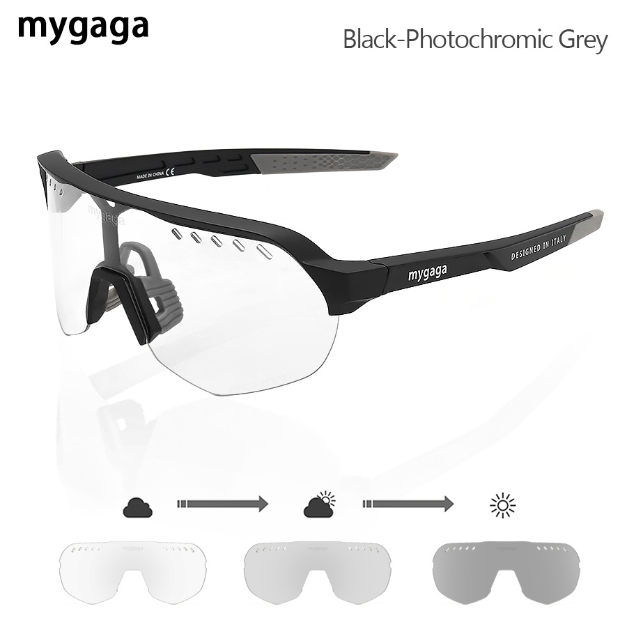 Gafas Fotocromáticas Ciclismo Siroko K3 Photochromic Dark - Gris/Negro