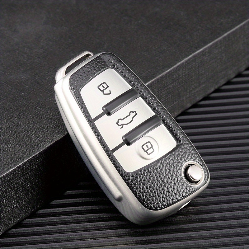 bqepe Funda para llavero Audi A4 Q7 Q5 TT A3 A6 SQ5 R8 S5 Smart Key Shell  Case